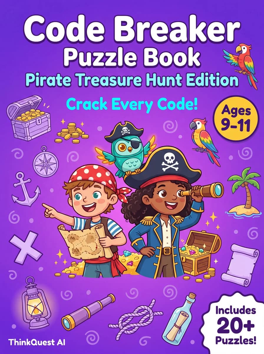Code Breaker Puzzle Book: Pirate Treasure Hunt Edition