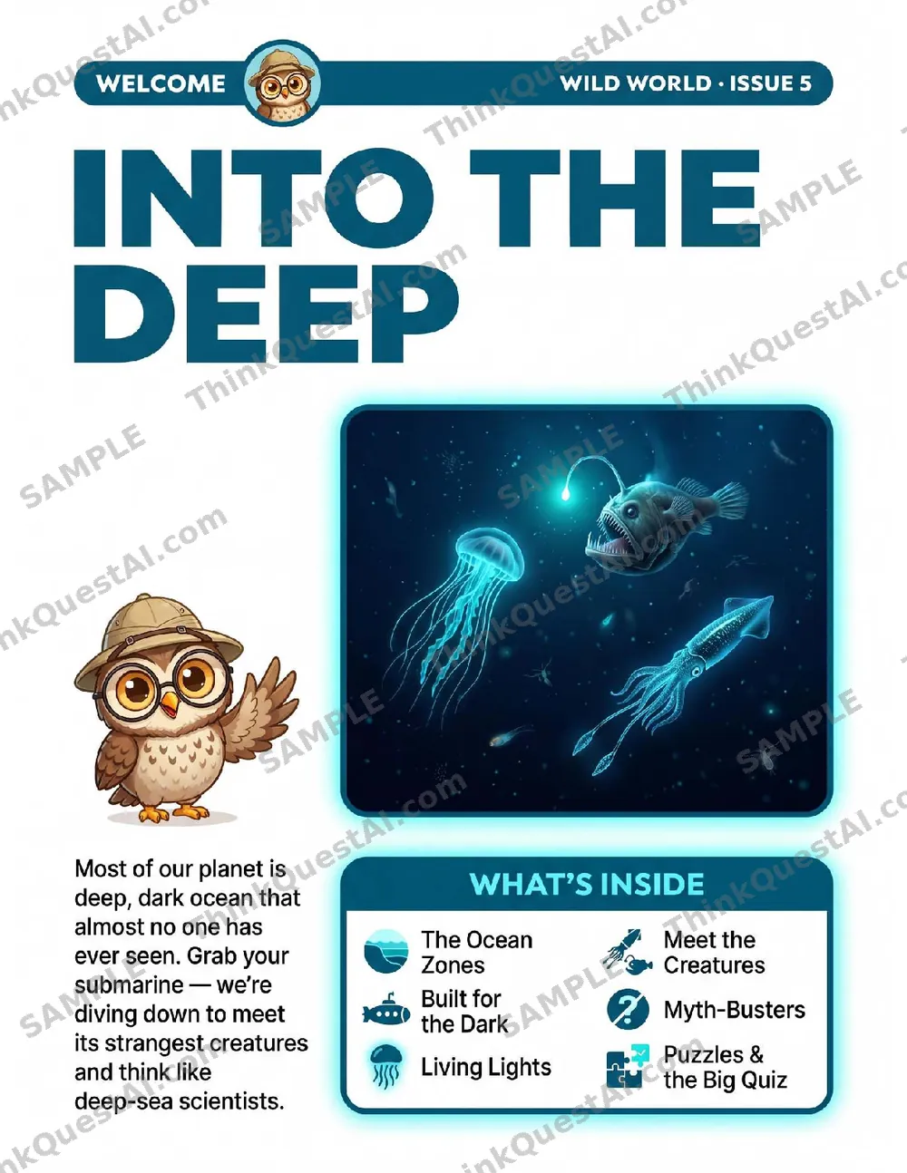 Wild World: The Deep Ocean — sample page 1