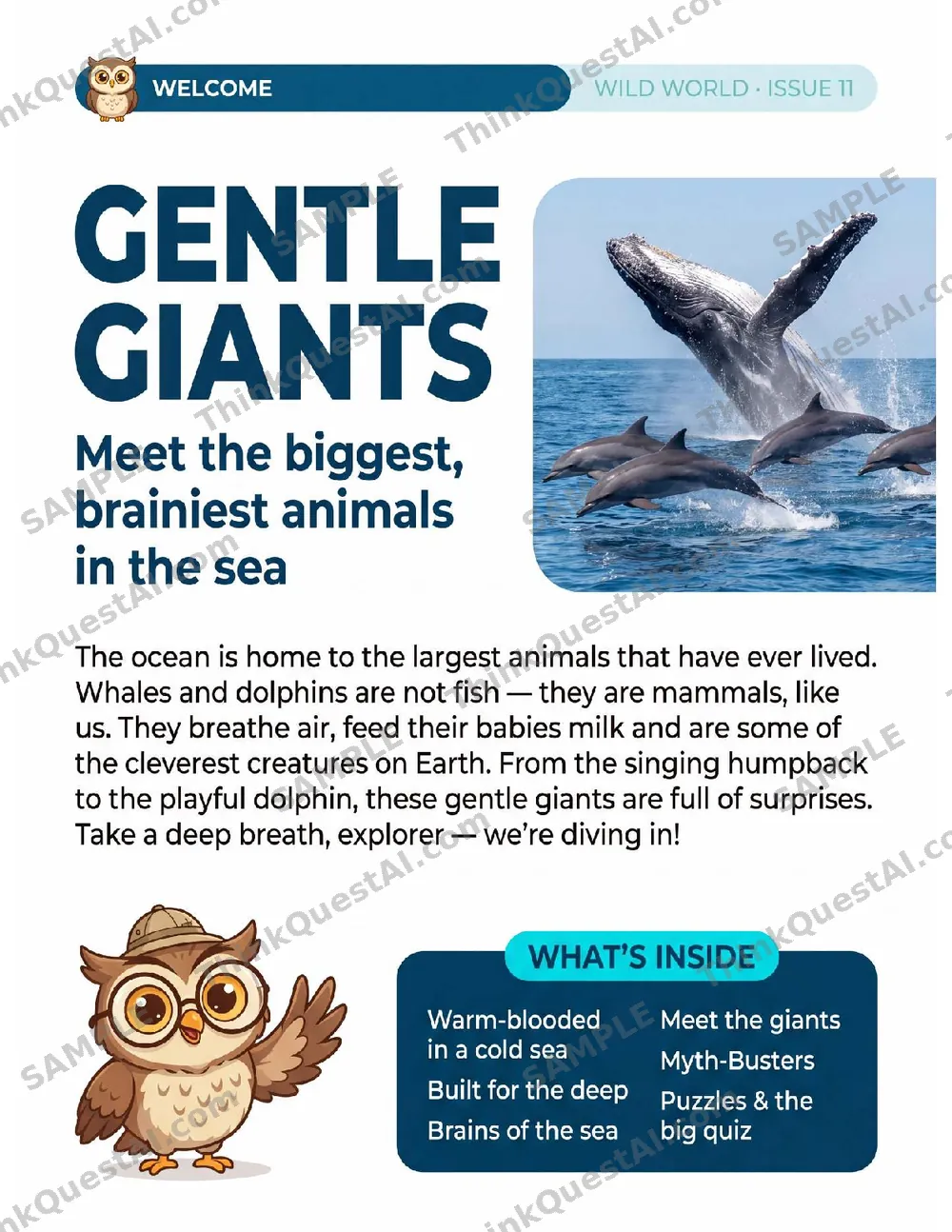 Wild World: Ocean Giants — sample page 1