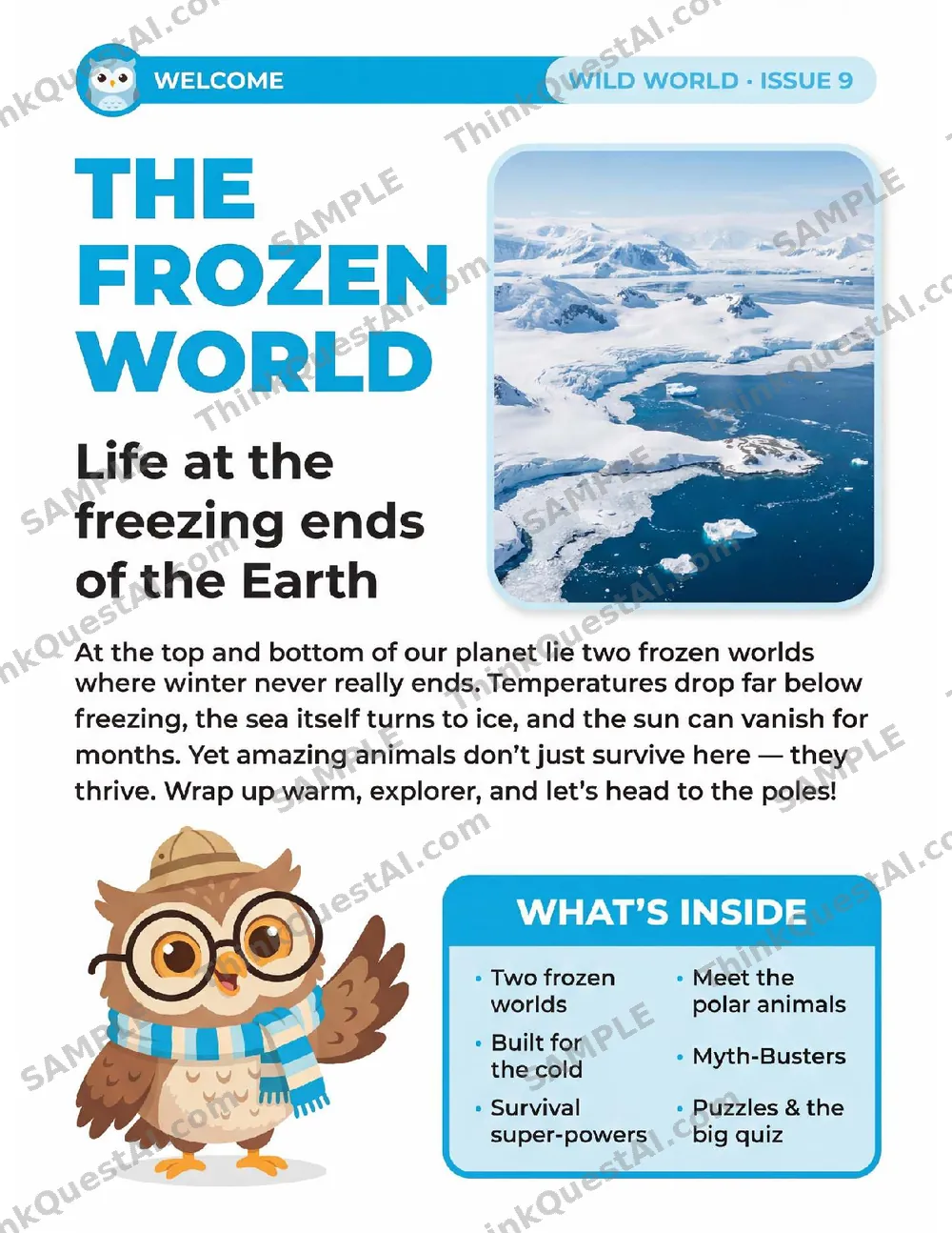 Wild World: Polar Animals — sample page 1